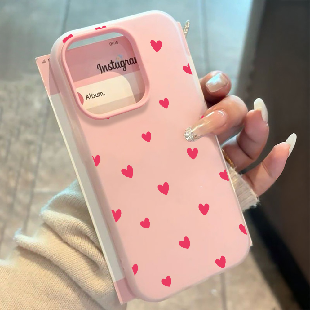 Red Love Heart Pattern Phone C - Xiaomi Redmi Note 13 评论和价格