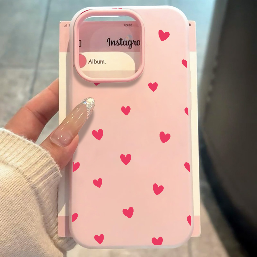Red Love Heart Pattern Phone C - Xiaomi Redmi Note 13 评论和价格