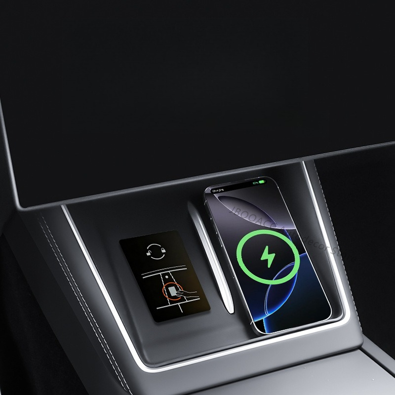 For Tesla Model YL Wireless Ch - Wireless Charging Pad 评论和价格