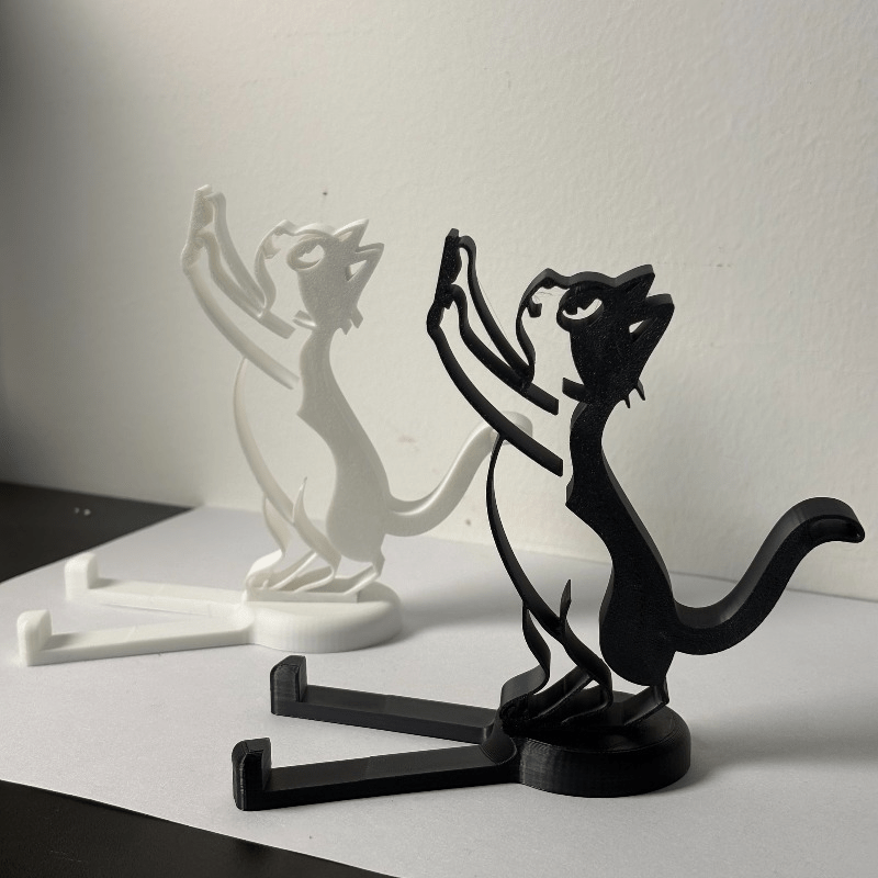 Abstract Hollow Line Cat Phone - Essential Tablet Accessories 评论和价格