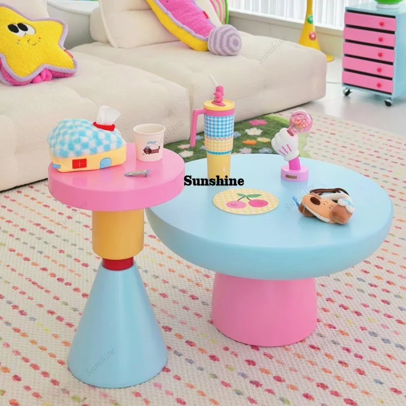 Standing Round Coffee Table Mi - Unique Table Accessories 评论和价格