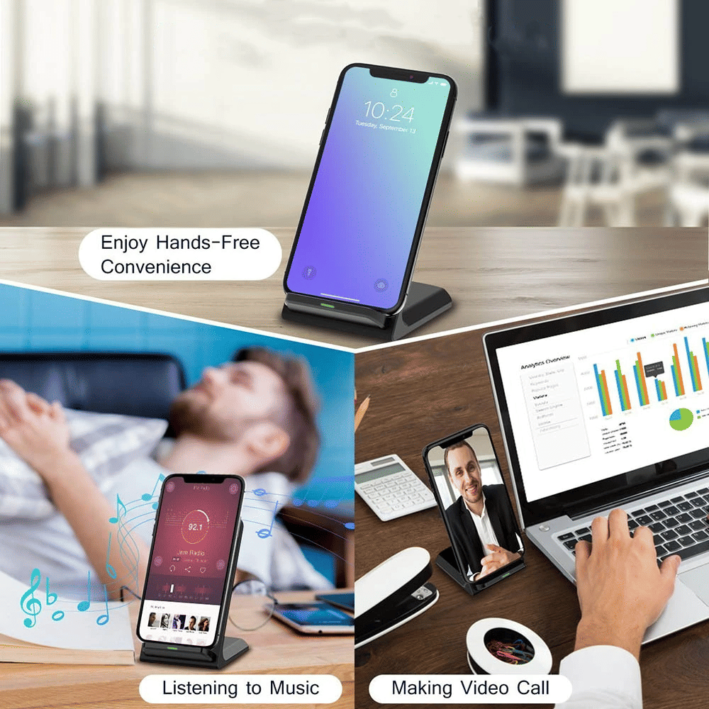 Qi Wireless Fast Charger Charg - Wireless Charging Pad 评论和价格