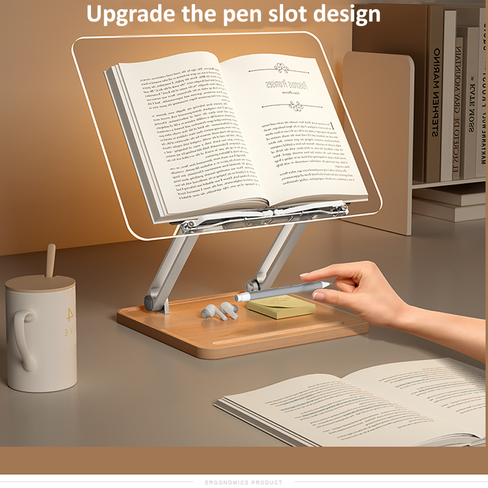 Wooden Reading Stand with Ligh - Essential Tablet Accessories 评论和价格