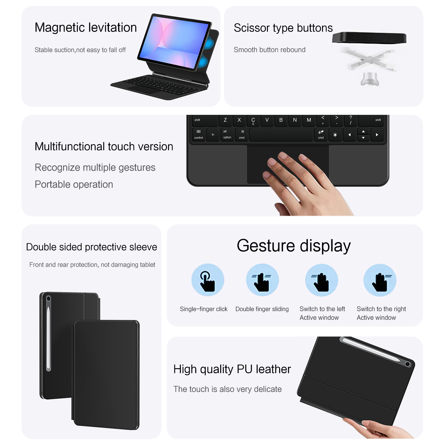Magic Keyboard for Samsung Gal - Samsung Tablet Keyboard Accessories 评论和价格